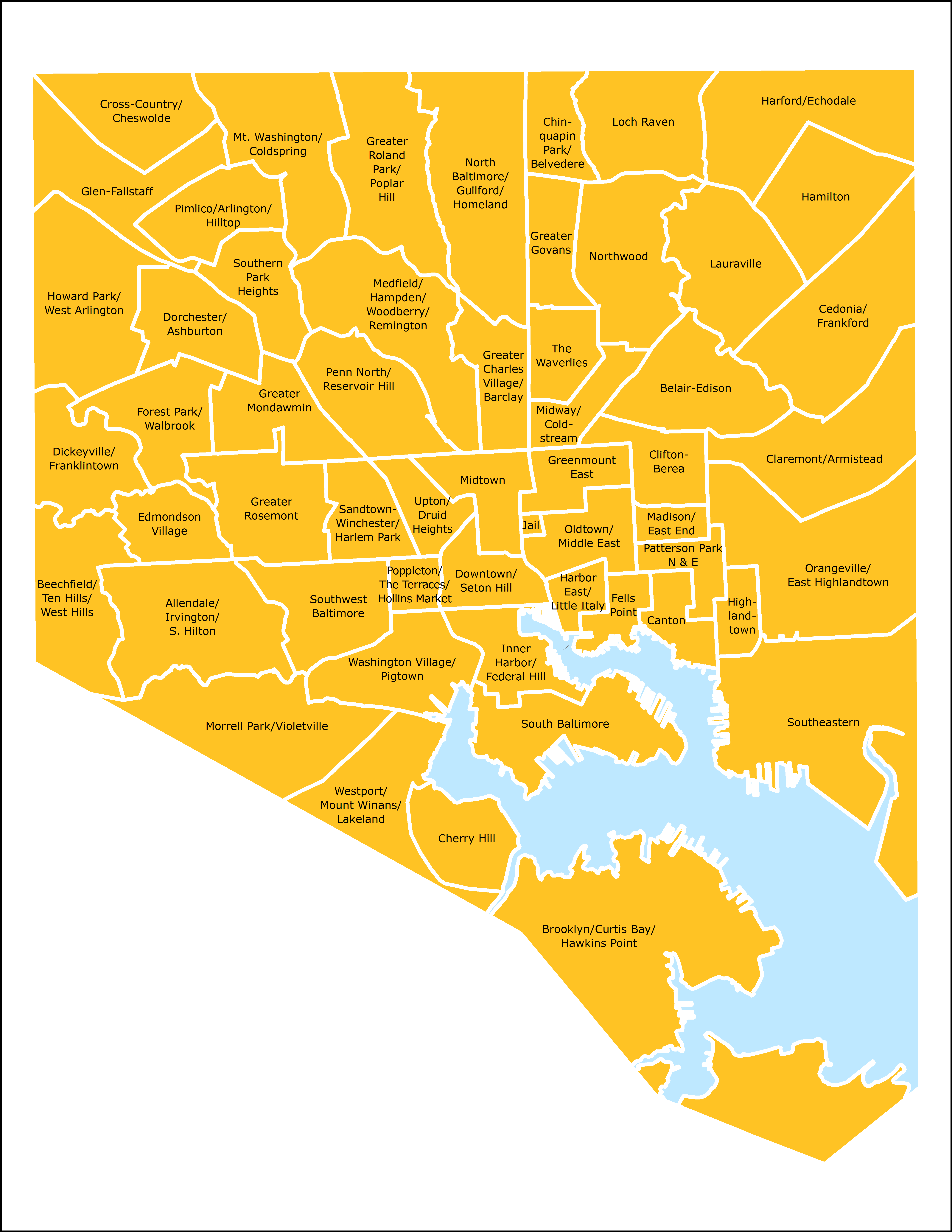 2017 Neighborhood Health Profiles CSA boundaries